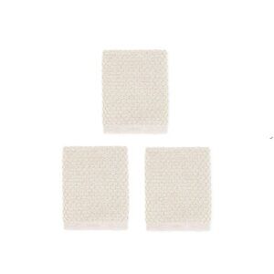 3 new Wild Sage Savannah Quick Dry 90% Cotton 10% Polyester WASHCLOTHS in IVORY
